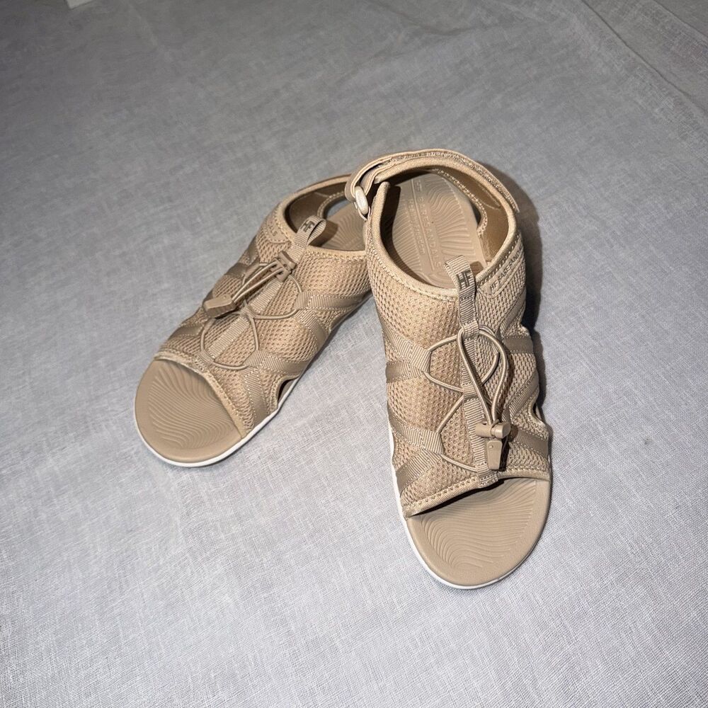 NEW HIKE Footwear HF Baresandal II Womens Barefoot Walking Sandals Beige 10/10.5